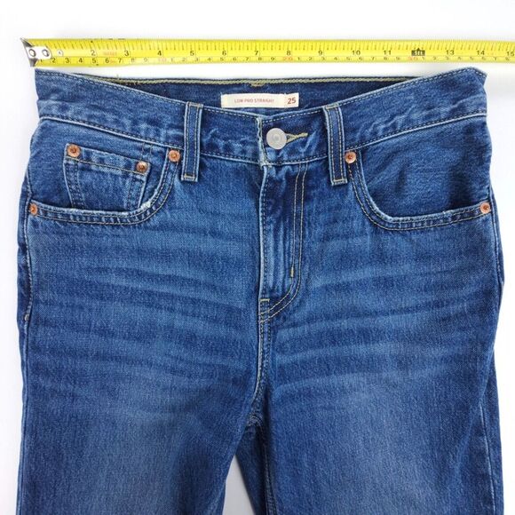 LEVIS Low Pro Straight Baggy Loose Jeans Breathe Out 90s Y2k Skate Distressed 25 - Picture 2 of 8